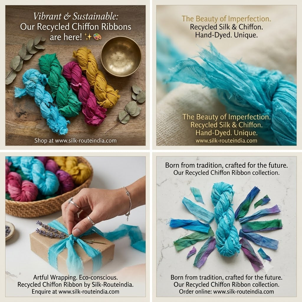 Recycled Chiffon Ribbon – Sustainable Elegance for Every Craft