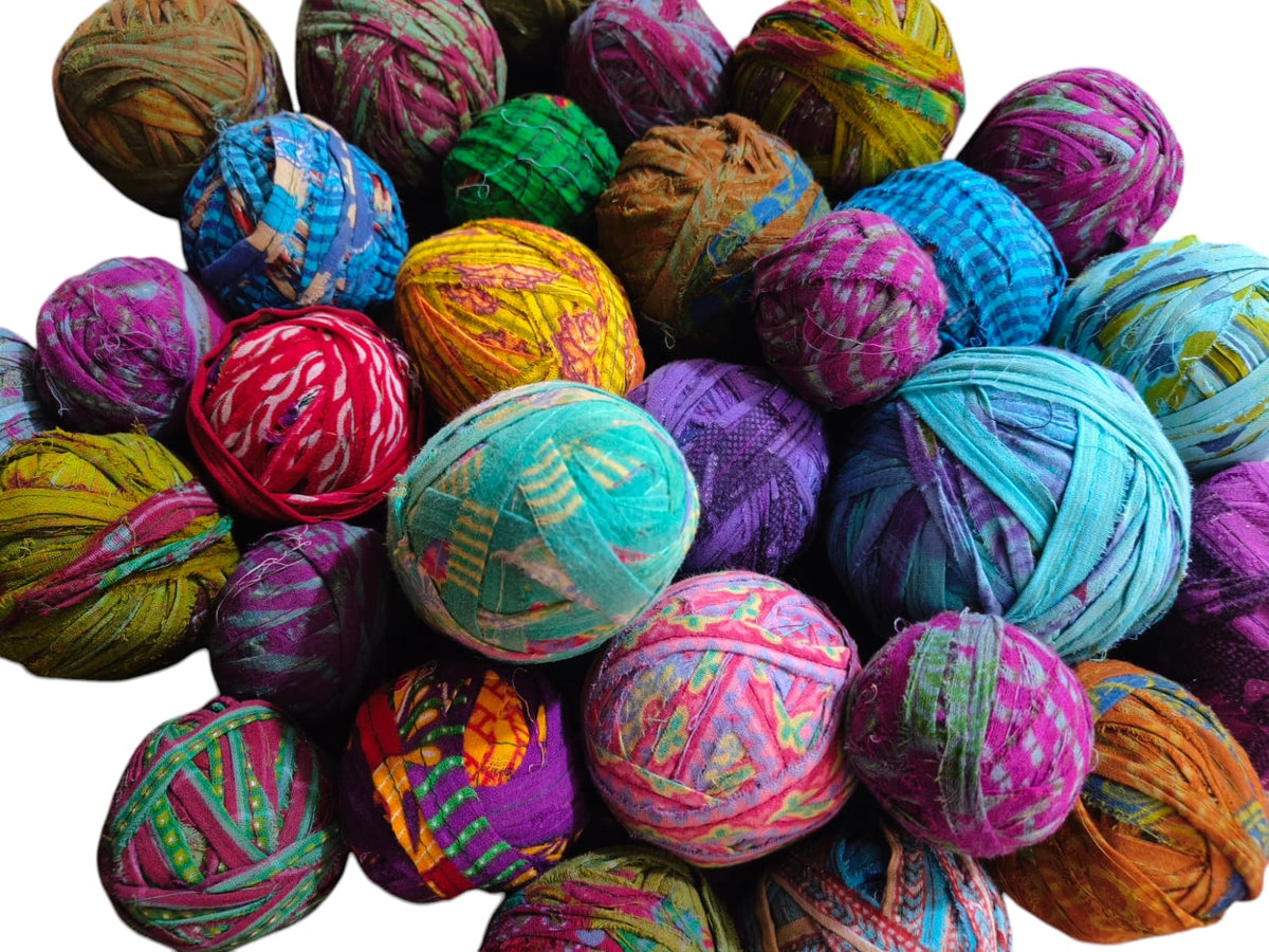 Recycled Sari Silk Ribbon