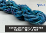 Recycled Sari Silk Twisted Ribbon, Premium Twisted Ribbon, Recycled Ribbon, Recycled Sari Ribbon | Recycled Twisted Ribbon | SilkRouteIndia