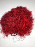 Banana viscose fiber in Maroon, skein on white background - silk-routeindia