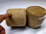 Recycle Burlap Ribbon is not your ordinary fiber. It's rough but you can make things that need to be rough and ready. Made from reclaimed burlap Sheets. This Burlap Ribbon can bear the heat (and the cold) better than some finer fibers. Bring some organic elegance to your next project or gift wrap