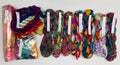 Recycled yarn ribbon and fiber sampler 1 - assorted craft materials