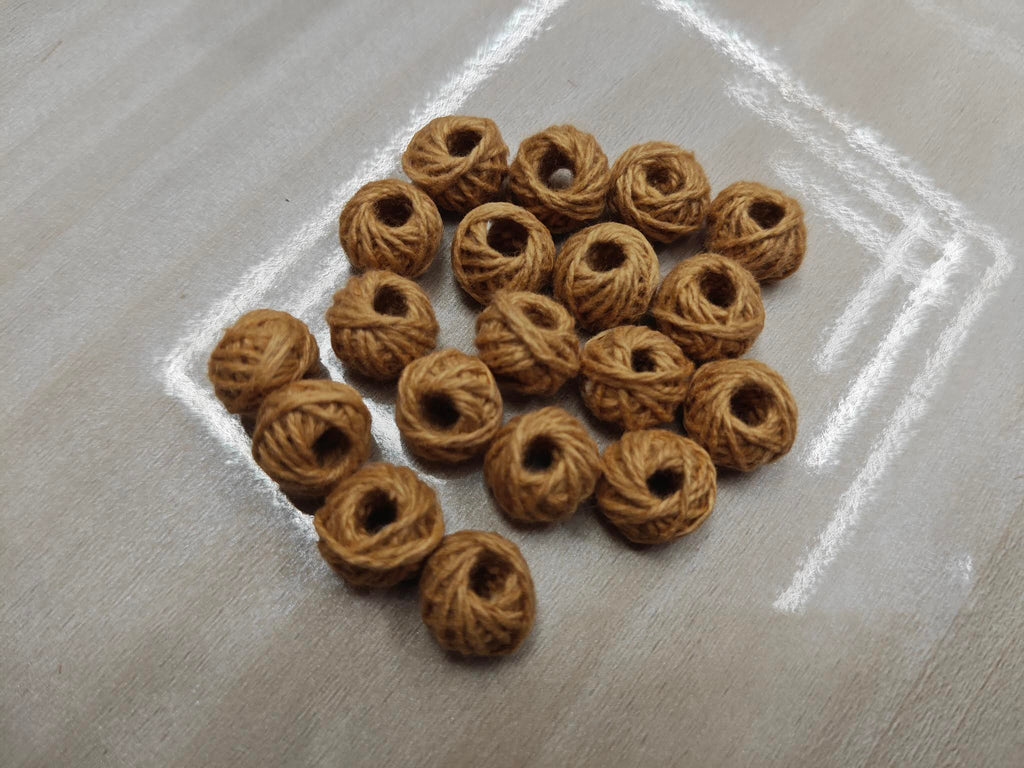 Cotton Thread Beads – Jute