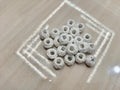 Cotton Thread Beads – White