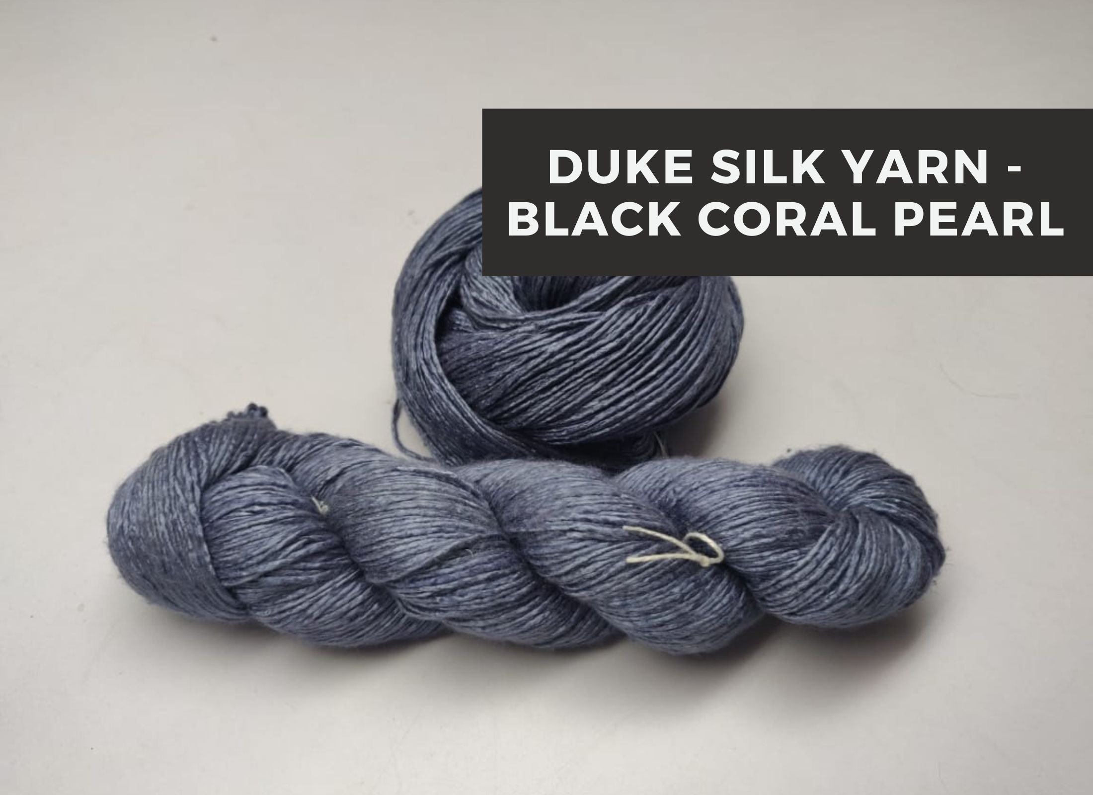 Duke Silk yarn - Black Coral Pearl