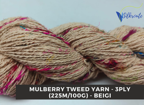 Mulberry Tweed Yarn - Beigi