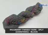 Mulberry Tweed Yarn - Black