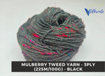 Mulberry Tweed Yarn - Black