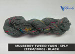 Mulberry Tweed Yarn - Black