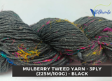 Mulberry Tweed Yarn - Black