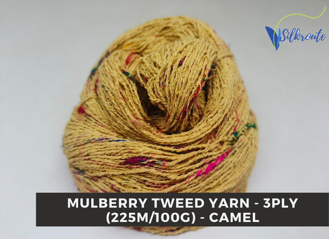 Mulberry Tweed Yarn - Camel