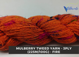 Mulberry Tweed Yarn - Fire