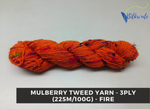 Mulberry Tweed Yarn - Fire