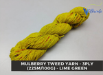 Mulberry Tweed Yarn - Lime Green