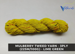 Mulberry Tweed Yarn - Lime Green