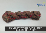 Mulberry Tweed Yarn - Rosy