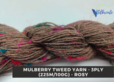 Mulberry Tweed Yarn - Rosy