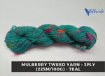 Mulberry Tweed Yarn - Teal