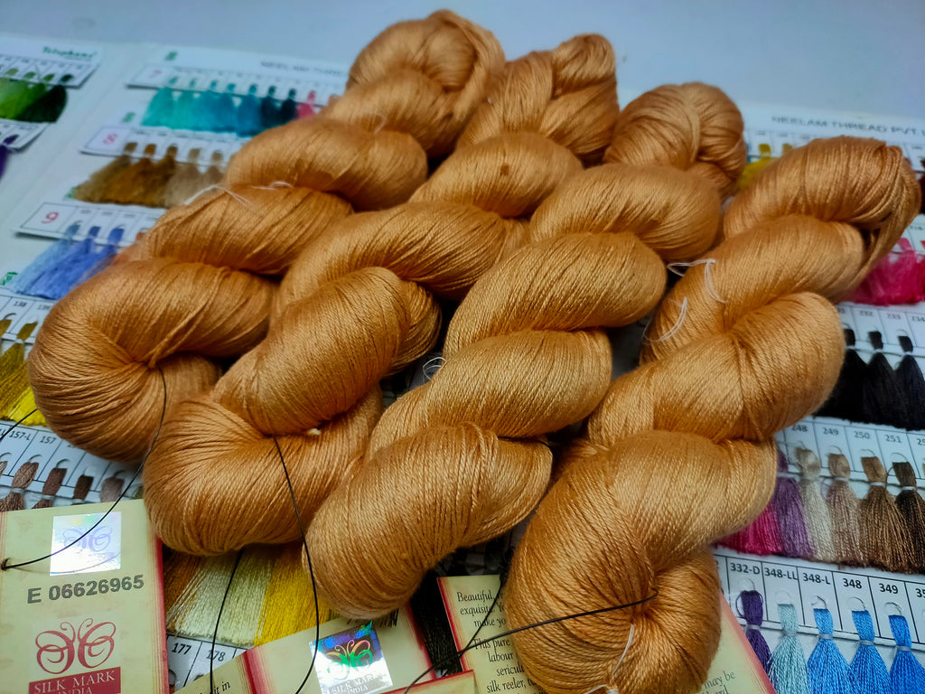 Muga Silk Yarns - Raw Muga Silk Yarns Exporter from Mumbai