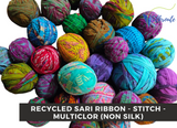 Recycled Sari Ribbon - Non Silk - Stitch