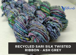 Recycled Sari Silk Twisted Ribbon, Premium Twisted Ribbon, Recycled Ribbon, Recycled Sari Ribbon | Recycled Twisted Ribbon | SilkRouteIndia