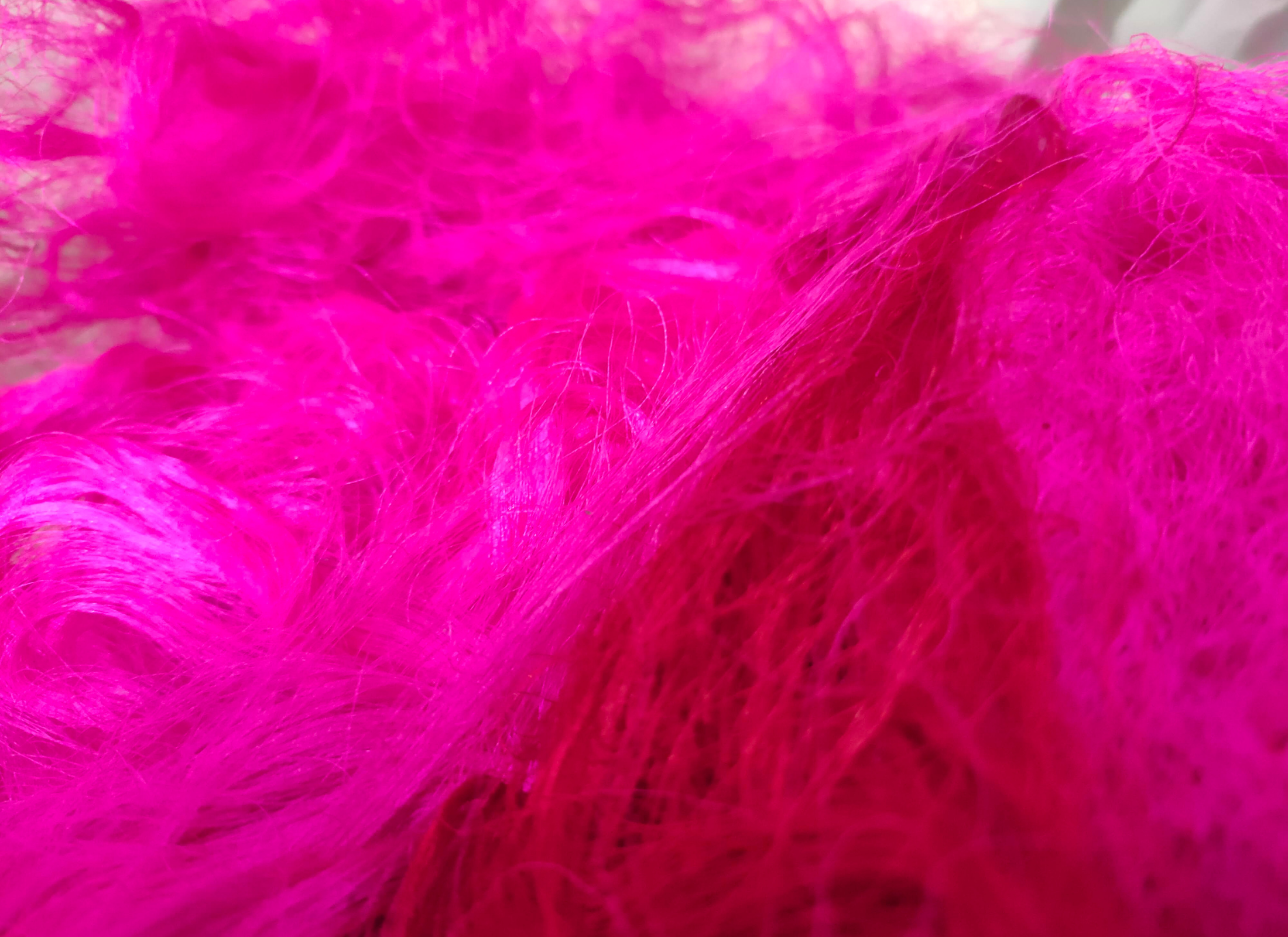 Recycled Sari Silk Fibers-Hotpink - Sari Fiber