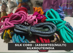 Silk Cord Assorted Color | Cording Silk Yarn Multi | Multicolored Cording Yarn | Recycled Yarn - SilkRouteIndia - One Pound