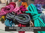 Silk Cord Assorted Color | Cording Silk Yarn Multi | Multicolored Cording Yarn | Recycled Yarn - SilkRouteIndia - One Pound