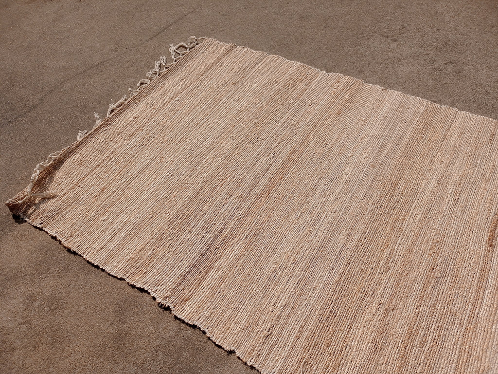 Banana fiber yoga mat in use - silk-routeindia