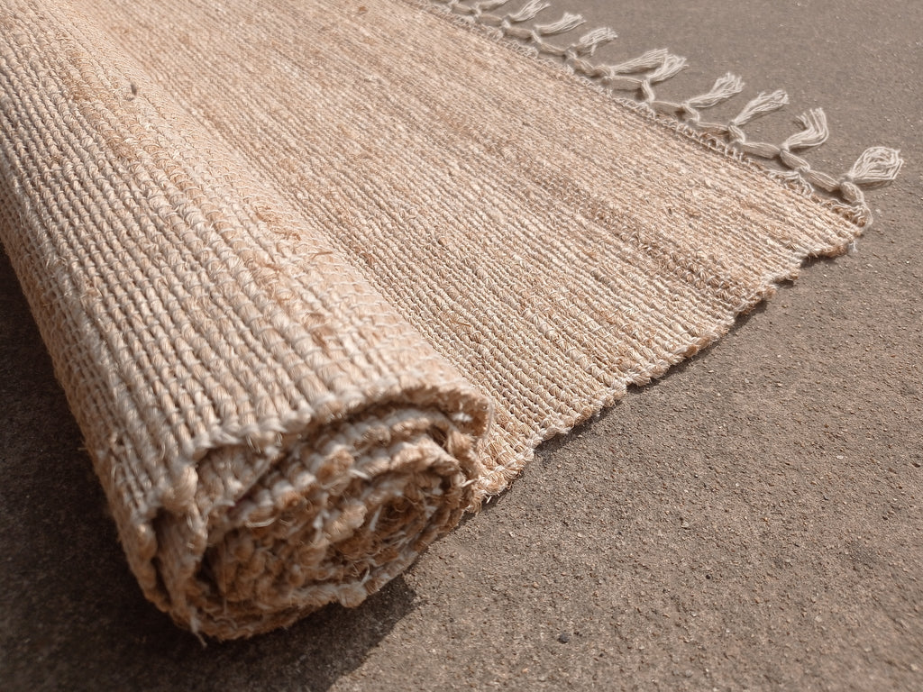 Banana fiber yoga mat, full view - silk-routeindia