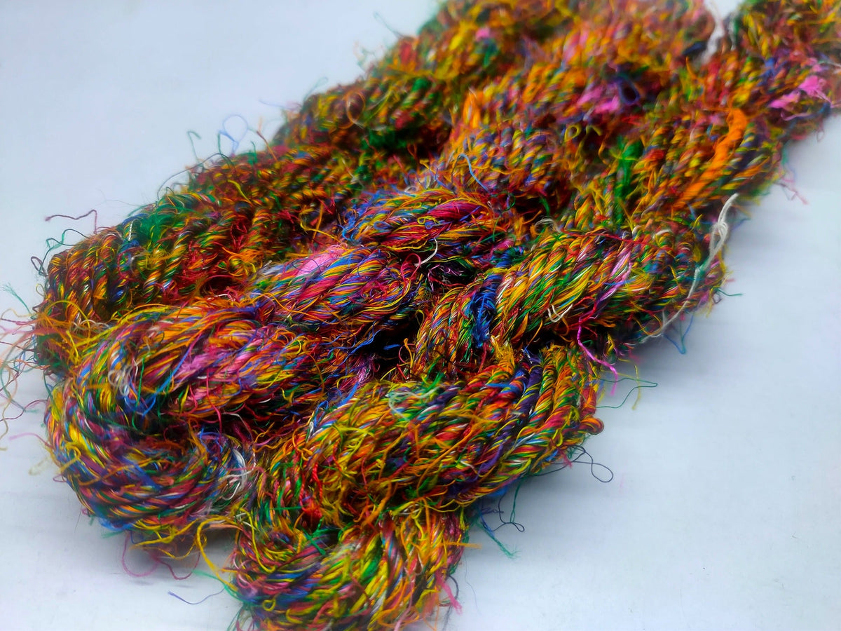 Banana Yarn Prime Festival Multi hand spun viscose rayon yarn