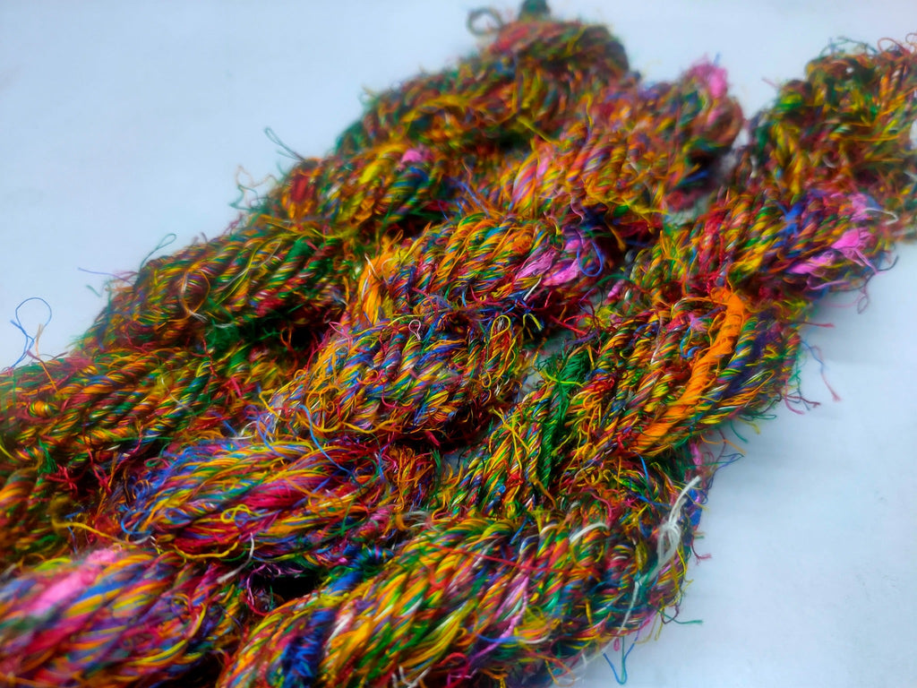 Banana Yarn Prime Festival Multi hand spun viscose rayon yarn