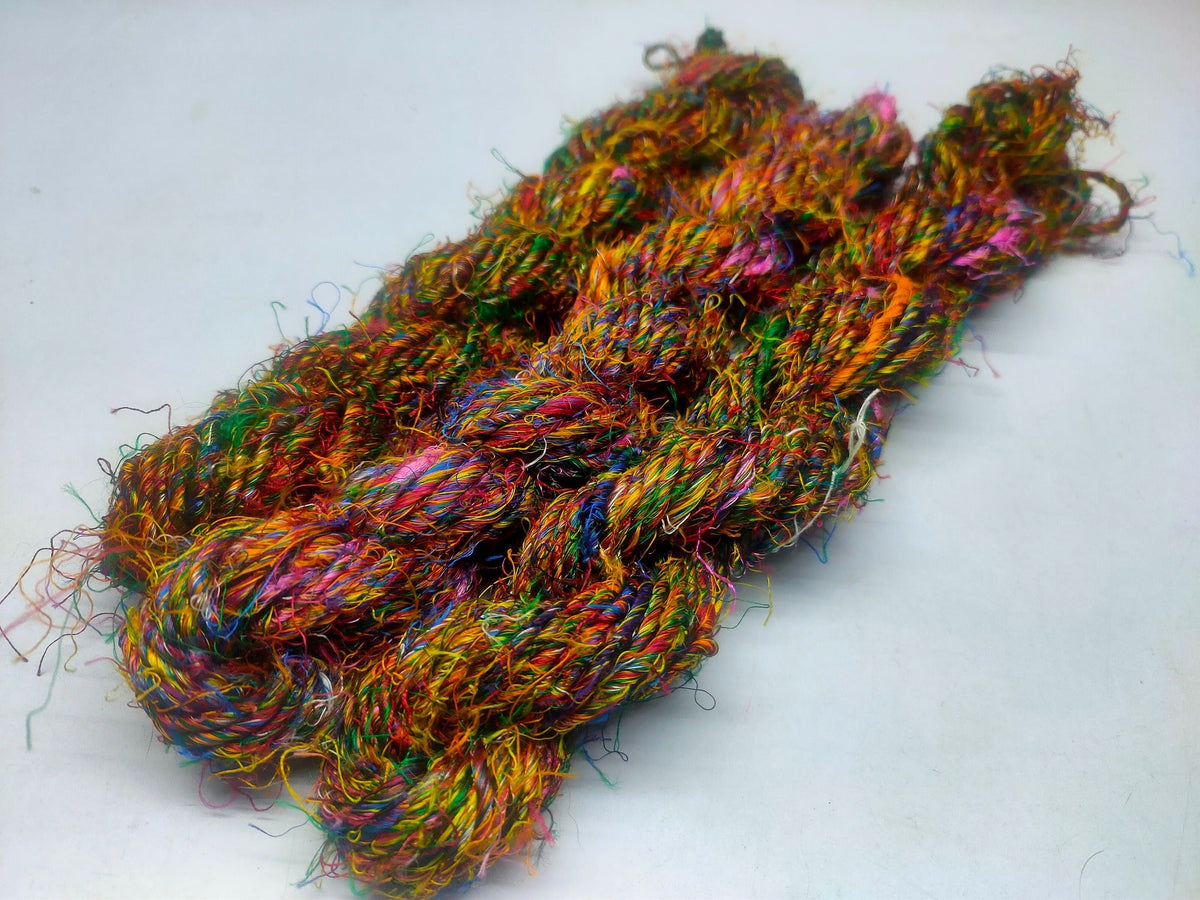 Banana Yarn Prime Festival Multi hand spun viscose rayon yarn