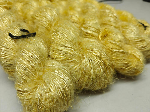Banana Yarn Prime Golden Yolk hand spun viscose rayon yarn