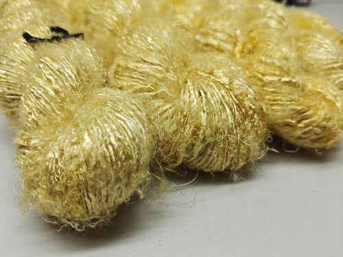 Banana Yarn Prime Golden Yolk hand spun viscose rayon yarn