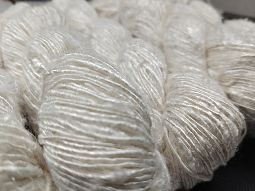 Banana Yarn Prime White hand spun viscose rayon yarn