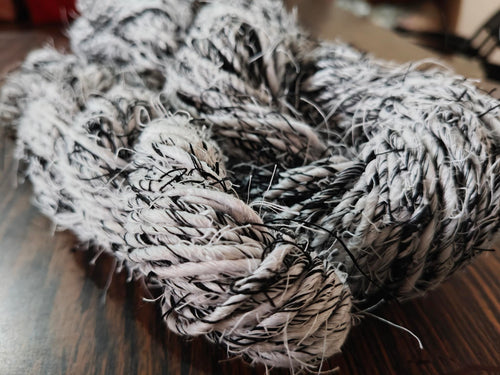 Banana Yarn Regular Zebra hand spun viscose yarn skeins photo 1
