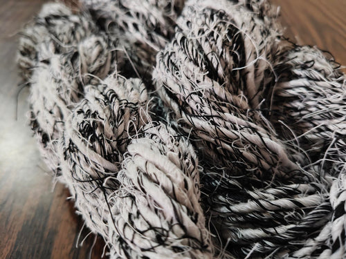 Banana Yarn Regular Zebra hand spun viscose yarn skeins photo 2