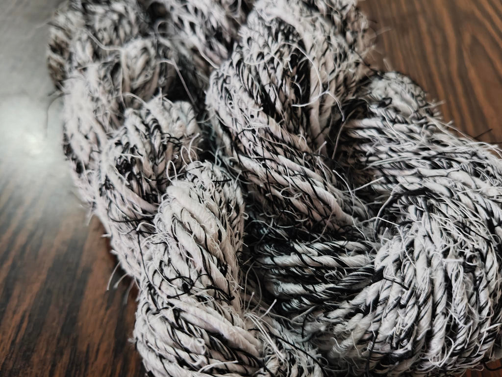 Banana Yarn Regular Zebra hand spun viscose yarn skeins photo 5