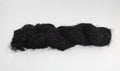 Jet Black banana fiber yarn 1 - hand-spun yarn for knitting and crochet