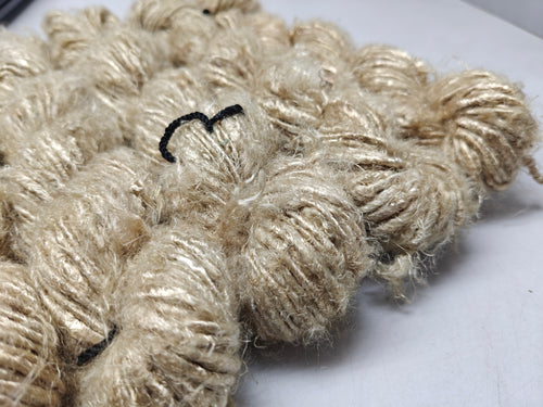 Biscuit banana fiber yarn 2 - hand-spun yarn for knitting and crochet