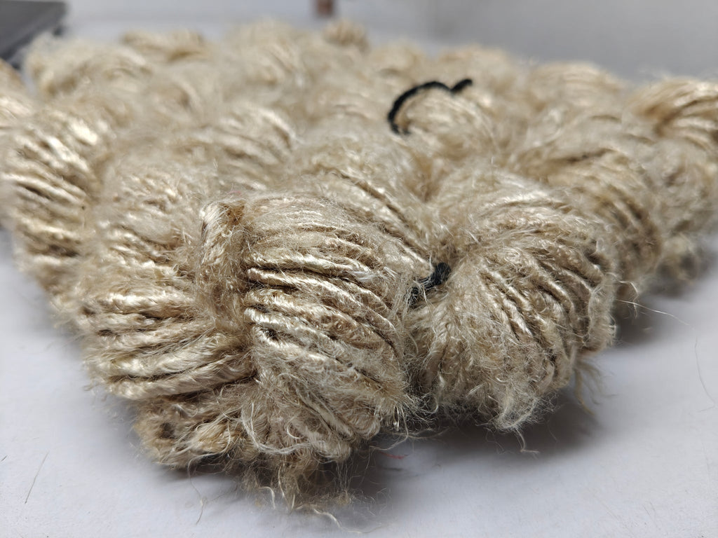 Biscuit banana fiber yarn 6 - hand-spun yarn for knitting and crochet