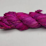 Recycled Sari Silk Ribbon - BubbleGum - SilkRouteIndia
