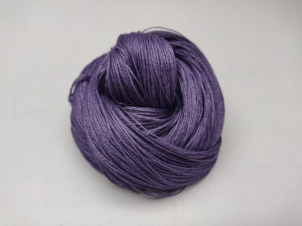 Linen Sportweight 2PLY Yarn- Blue Bell - SilkRouteIndia
