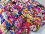 Recycled Sari Silk Yarn - Carded - SilkRouteIndia