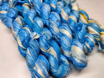 Recycled Sari Silk Ribbon - Cloud - SilkRouteIndia Recycled Sari SilK yarn, Recycled Sari Silk Ribbon, Recycled Sari yarn, Recycled Silk Ribbon,upcycled ribbon, upcycled yarn, Himalaya Silk Yarn, Recycle Sari silk,	Recycle Silk,	Yarn for Knitting,	Knitting Yarn,	Crochet Yarn,	handcrafted yarn,	recycle sari yarn,	Sari Silk Yarn, reused ribbon, recycled ribbon