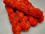 Recycled Sari Silk Yarn - Tiger Orange - SilkRouteIndia