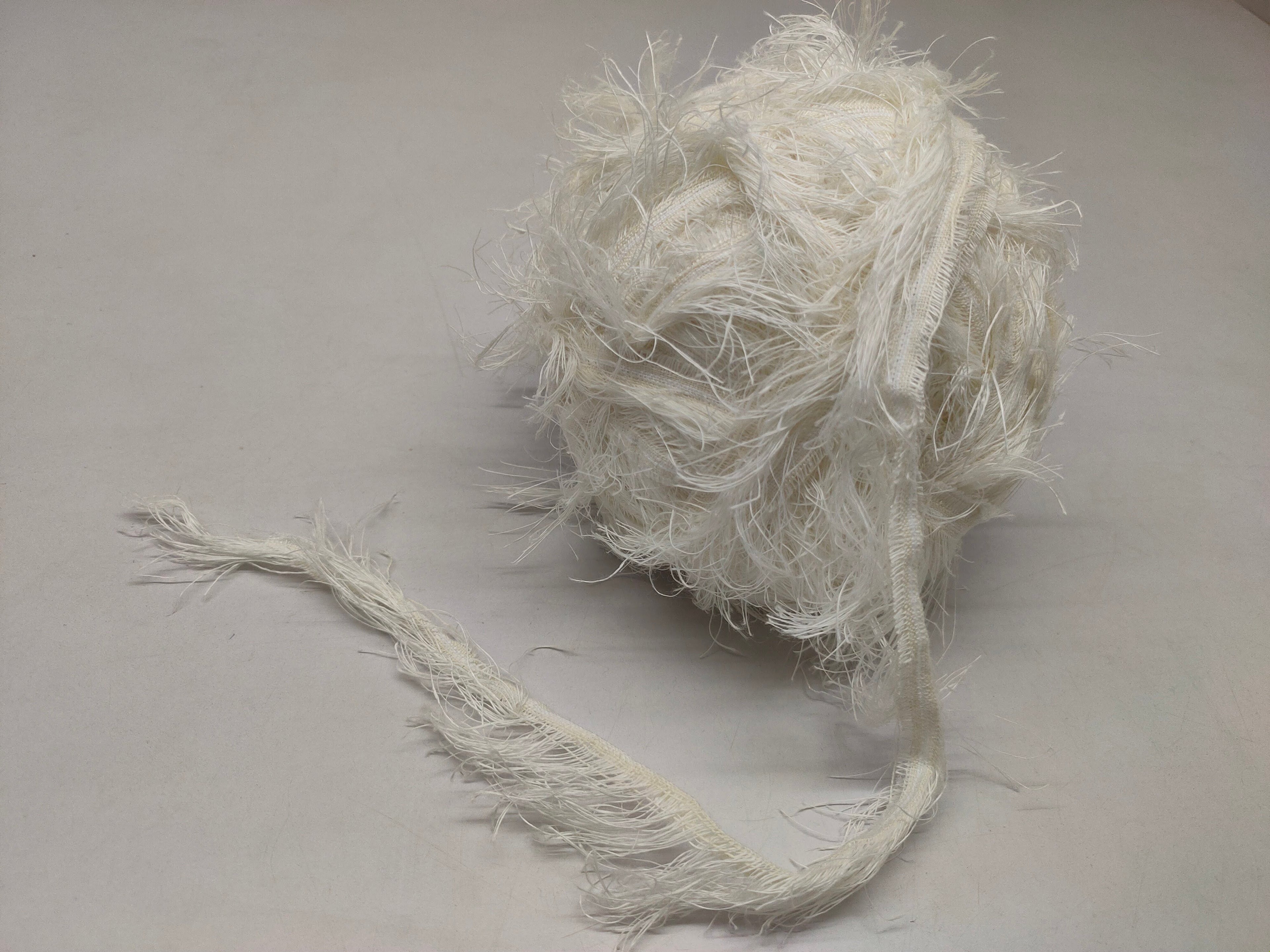 Linen Fuzzy Ribbon - Undyed - SilkRouteIndia