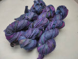 Recycled Sari Silk Ribbon - Blue Echo - SilkRouteIndia