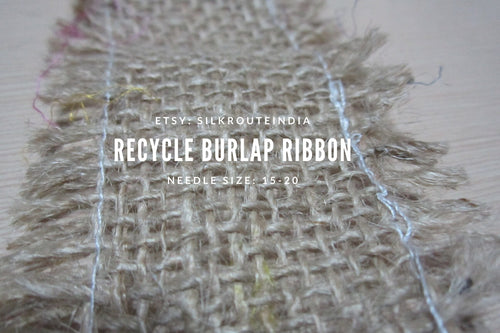 Burlap Ribbon - 1 inches Wide - SilkRouteIndia